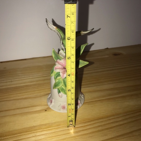 Porcelain humming bird bell - Picture 6 of 7